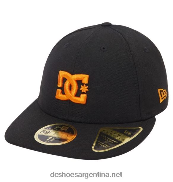 gorra ajustada new era dc lo pro para hombreHF6X6430 negro/naranja