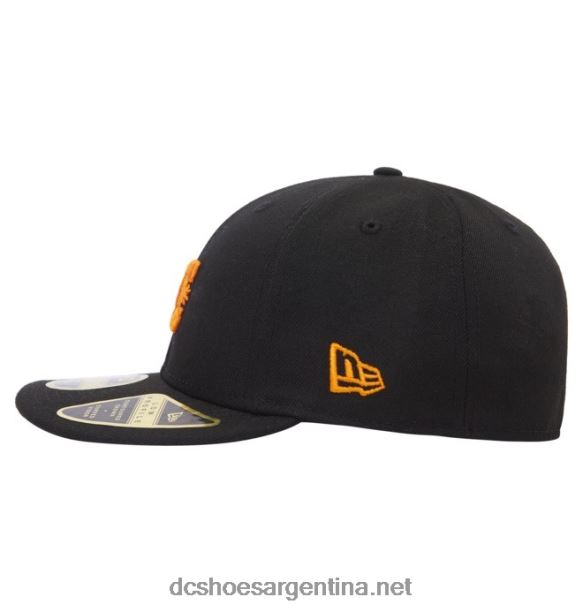 gorra ajustada new era dc lo pro para hombreHF6X6430 negro/naranja