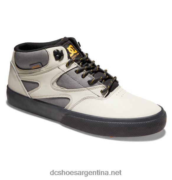 zapatos de invierno para hombre kalis vulc mid mid-top DC Shoes HF6X6342 gris jaspeado/crema dorada