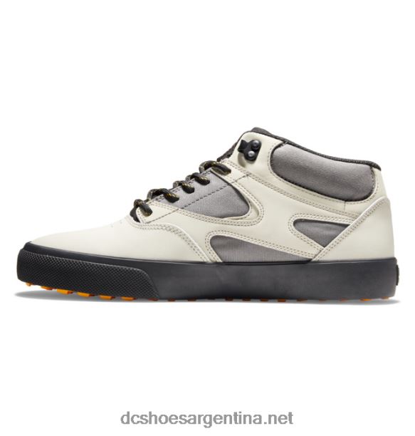 zapatos de invierno para hombre kalis vulc mid mid-top DC Shoes HF6X6342 gris jaspeado/crema dorada