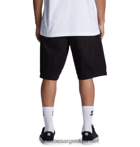 pantalones cortos de mezclilla holgados para hombre DC Shoes HF6X6126 lavado negro