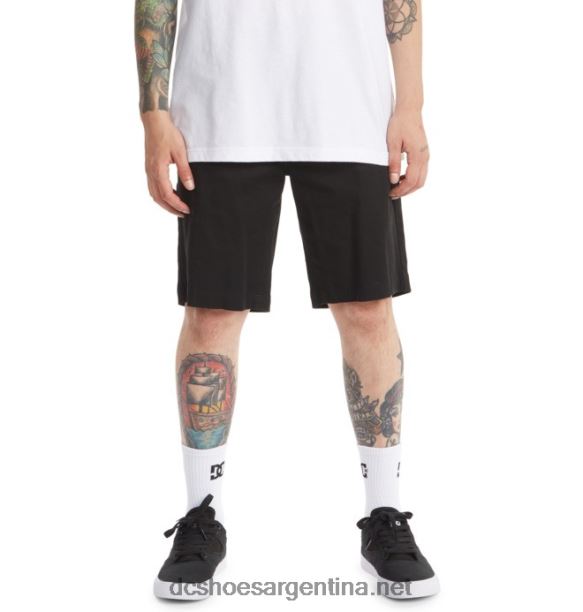 shorts chinos de trabajo para hombre DC Shoes HF6X6161 negro