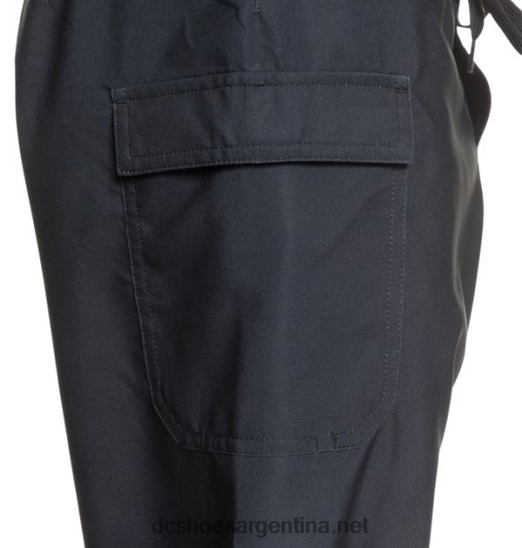 shorts de playa lanai 22 para hombre DC Shoes HF6X682 negro