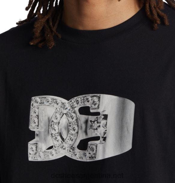 camiseta de hombre con anillo shanahan DC Shoes HF6X617 negro