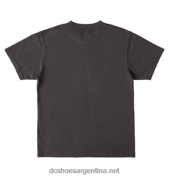 camiseta de hombre dc star pigment dyeHF6X651 lavado enzimático negro