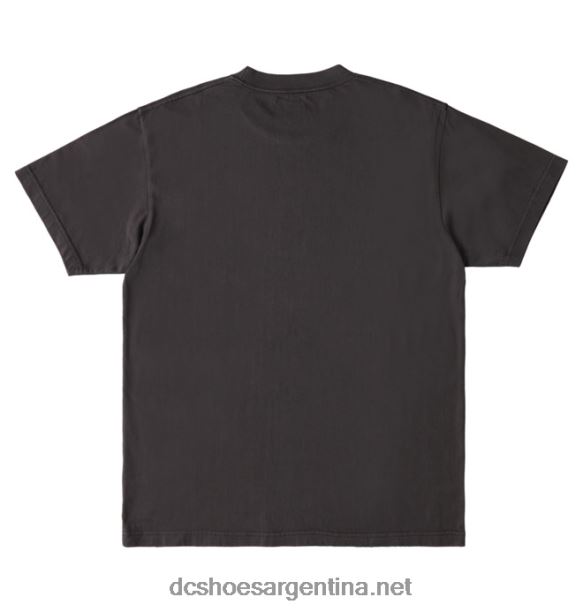 camiseta de hombre destrozada DC Shoes HF6X6113 lavado enzimático negro