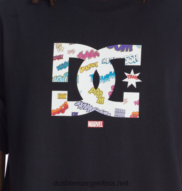 camiseta de hombre marvel deadpool x dc wham starHF6X6412 negro