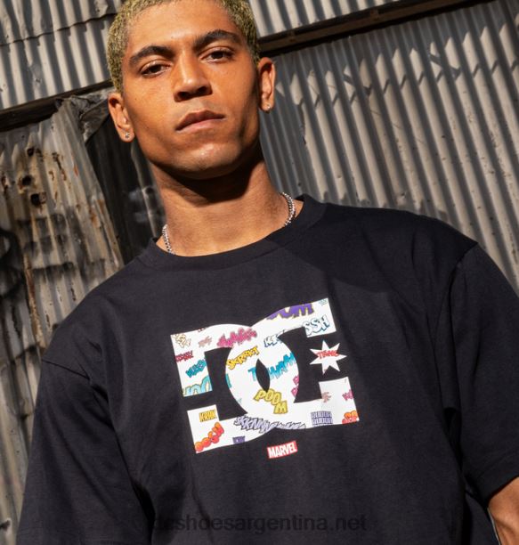 camiseta de hombre marvel deadpool x dc wham starHF6X6412 negro