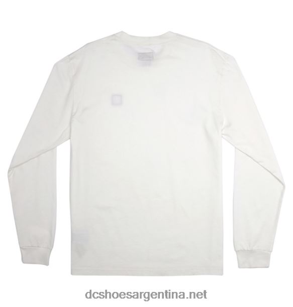 camiseta de manga larga dc 1994 para hombreHF6X65 tinte de ropa blanco lirio